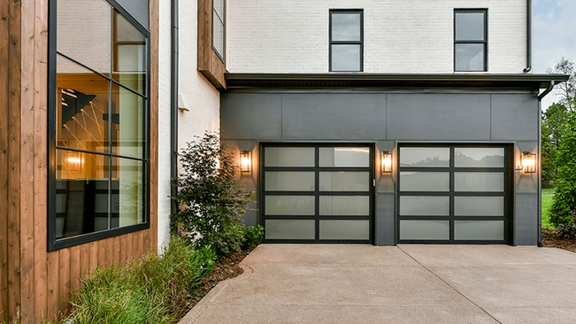 Stylish Garage Entry